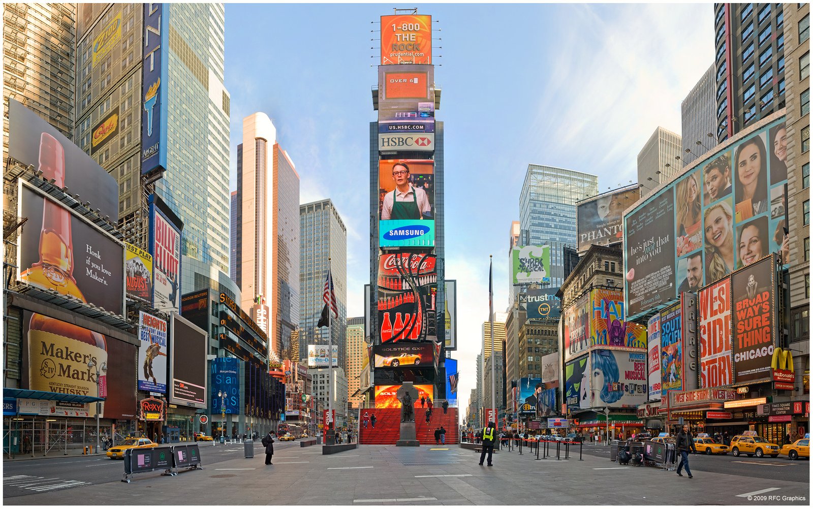 Times Square New York Winter