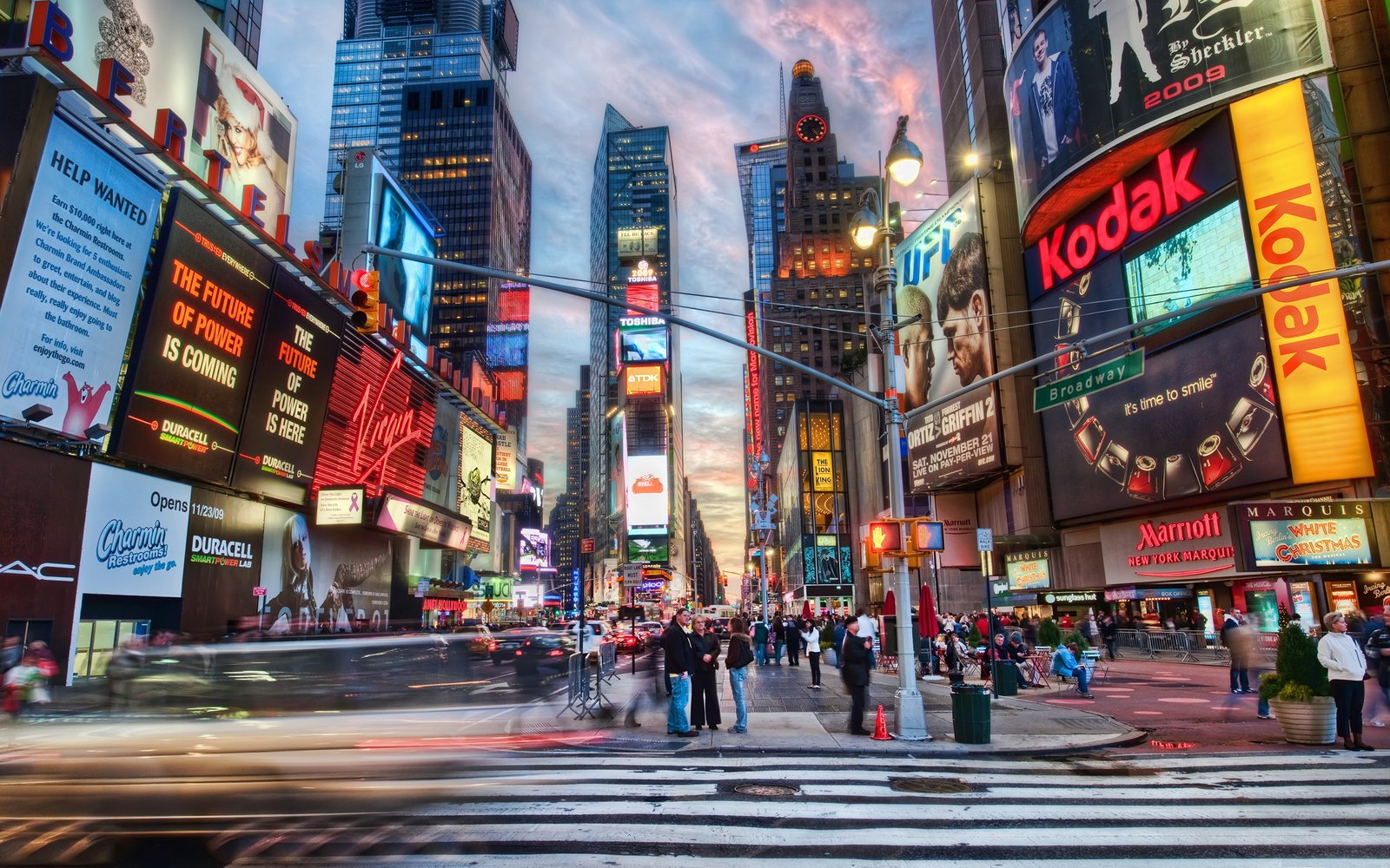 Sottobicchiere Pop Art New York – Times Square Con Sughero, Regalo Divertente 9.5x9.5 Cm