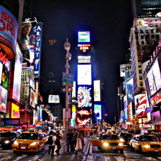 Times Square New York City At Night