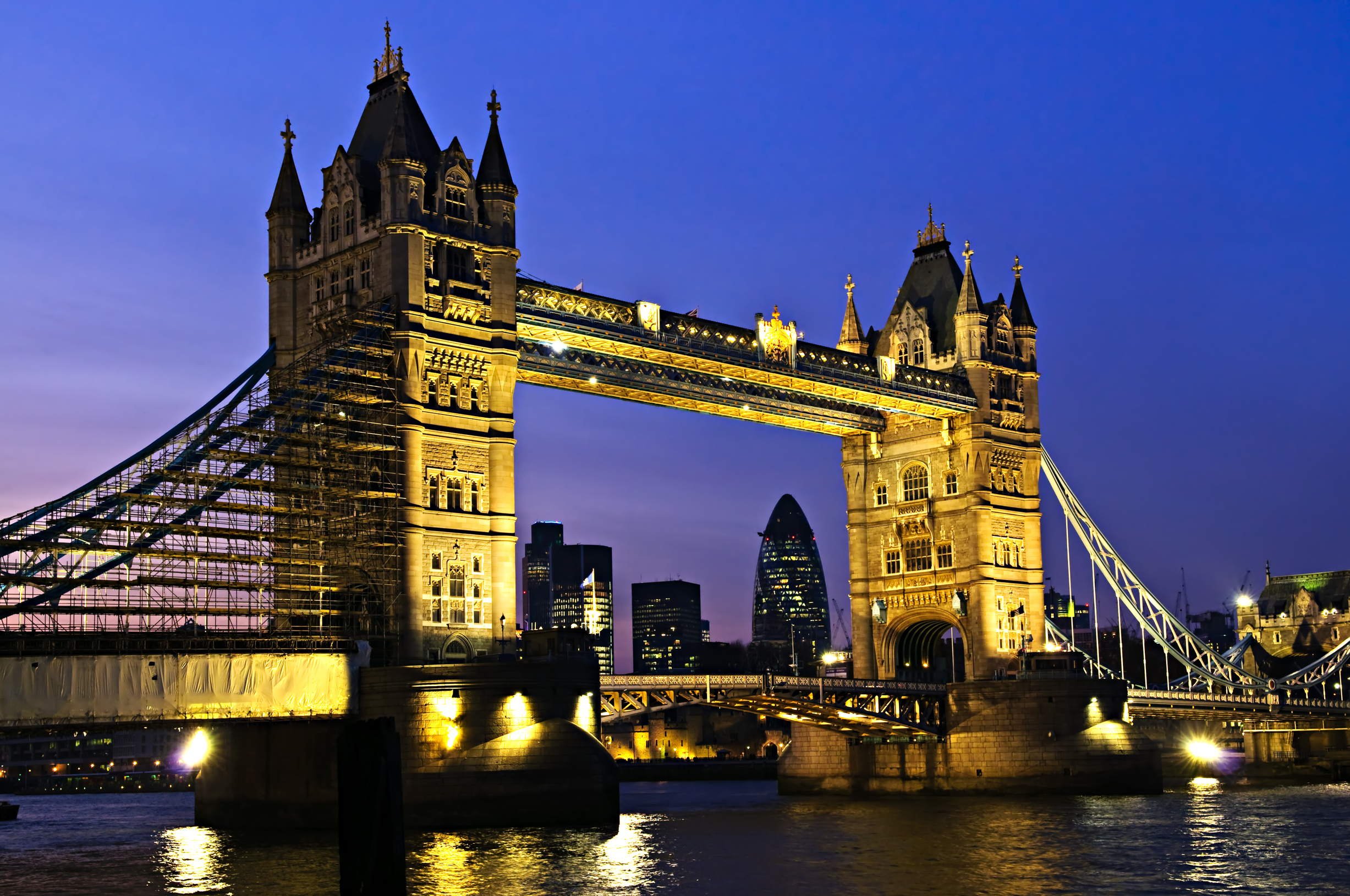 Tower Bridge, Lift Bridge Which is An Icon of The London City