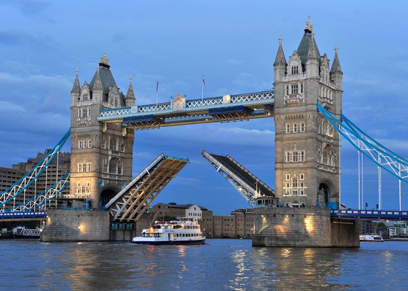 Tower Bridge Lift Bridge Which Is An Icon Of The London City 