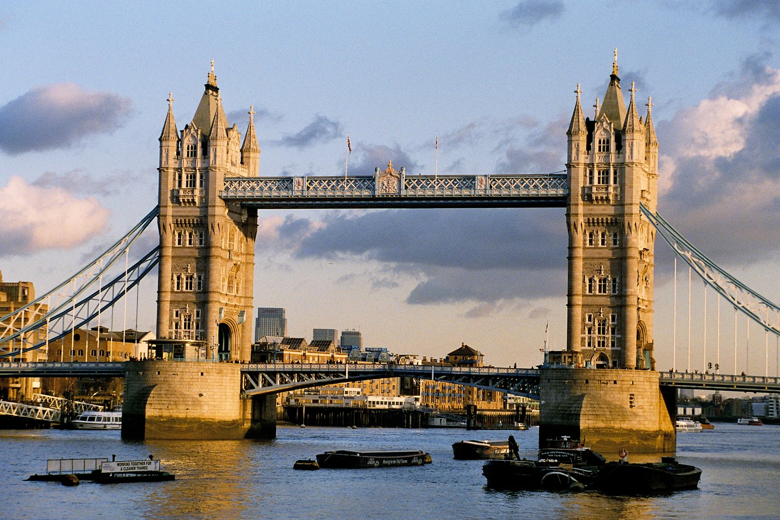 Tower Bridge Lift Bridge Which Is An Icon Of The London City 