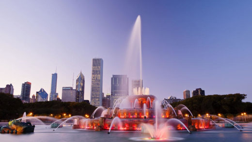 Buckingham Fountain Chicago Panorama