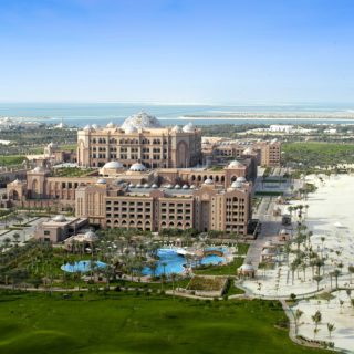 Emirates Palace Hotel Aerial Photo