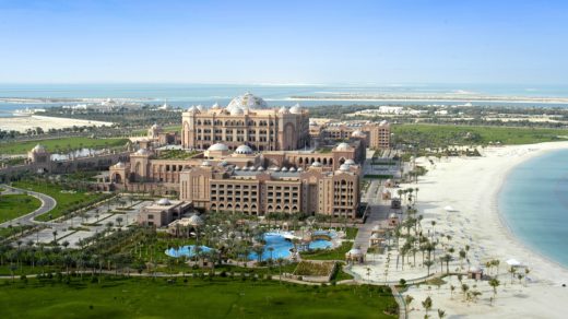 Emirates Palace Hotel Aerial Photo
