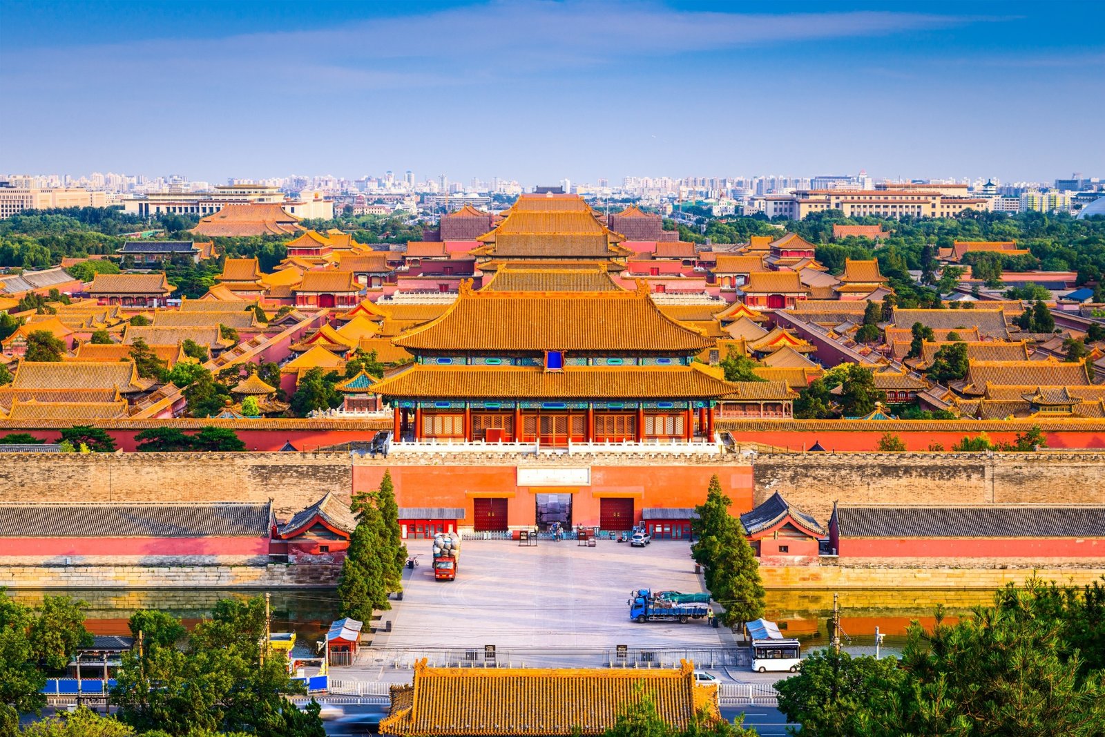 Forbidden City Aerial Photo Beijing