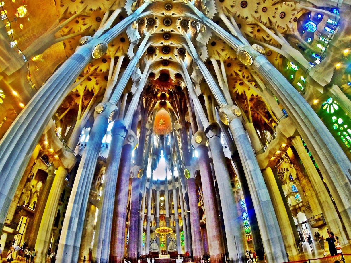 La Sagrada Familia The Church Nuanced Art Deco In The Heart Of   La Sagrada Familia Interior 