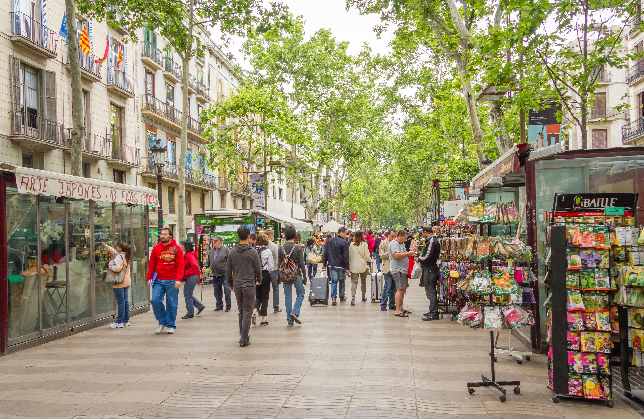 Famous Street Barcelona Ramblas