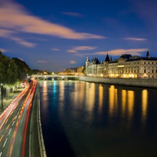 Seine River Paris At Night Photography