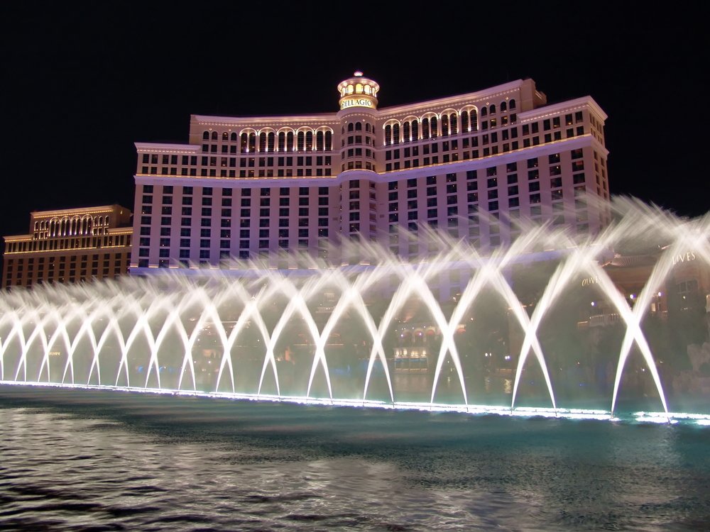 Bellagio Fountain, The Grandest Fountain At The Bellagio Hotel, Las