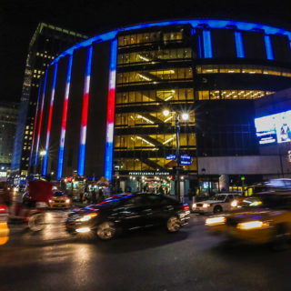 Madison Square Garden Outside At Night Photo