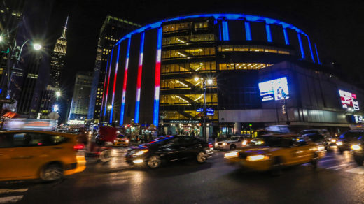 Madison Square Garden Outside At Night Photo