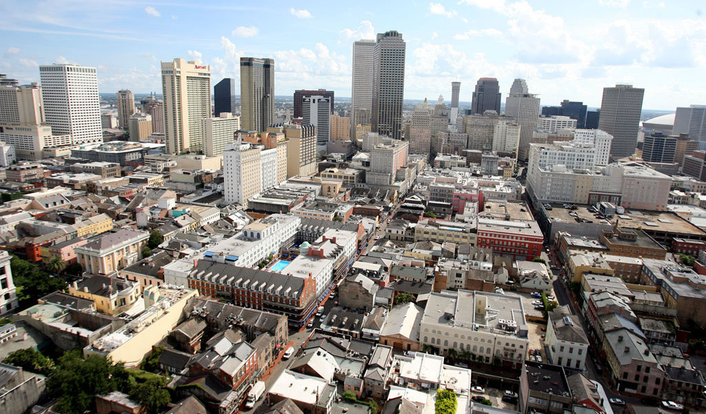 New Orleans Downtown Photo From Above.