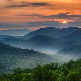 Great Smoky Mountains National Park Photo At Sunset