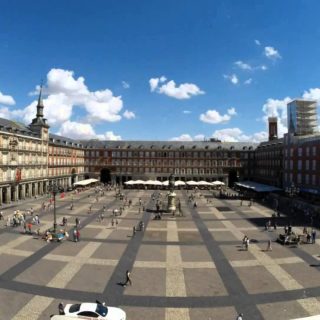 Plaza Mayor of Madrid At Summer