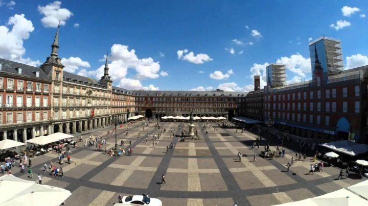 Plaza Mayor of Madrid At Summer