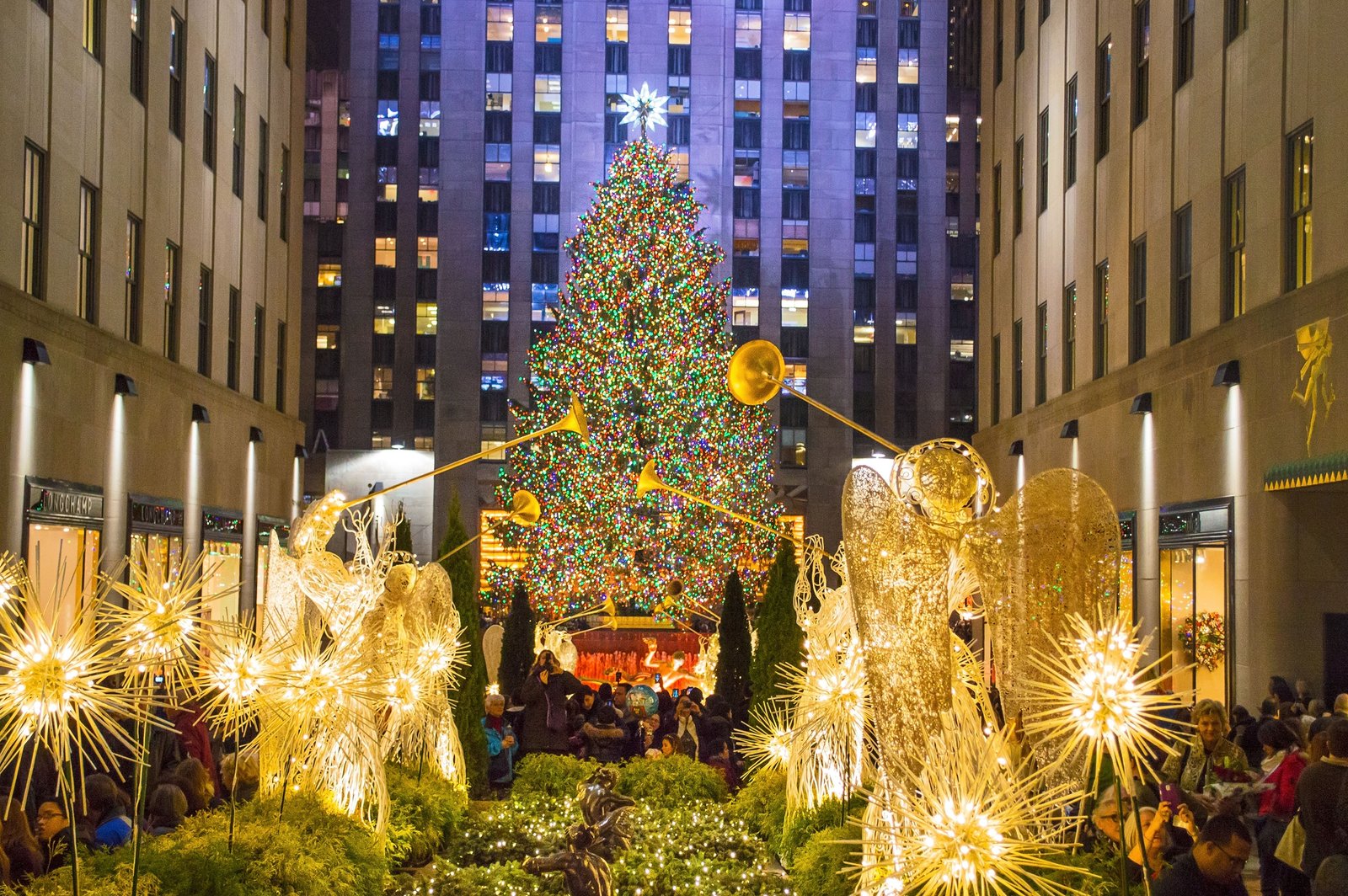 🇺🇸🎄New York Christmas Walk - Fifth Avenue to Rockefeller Center